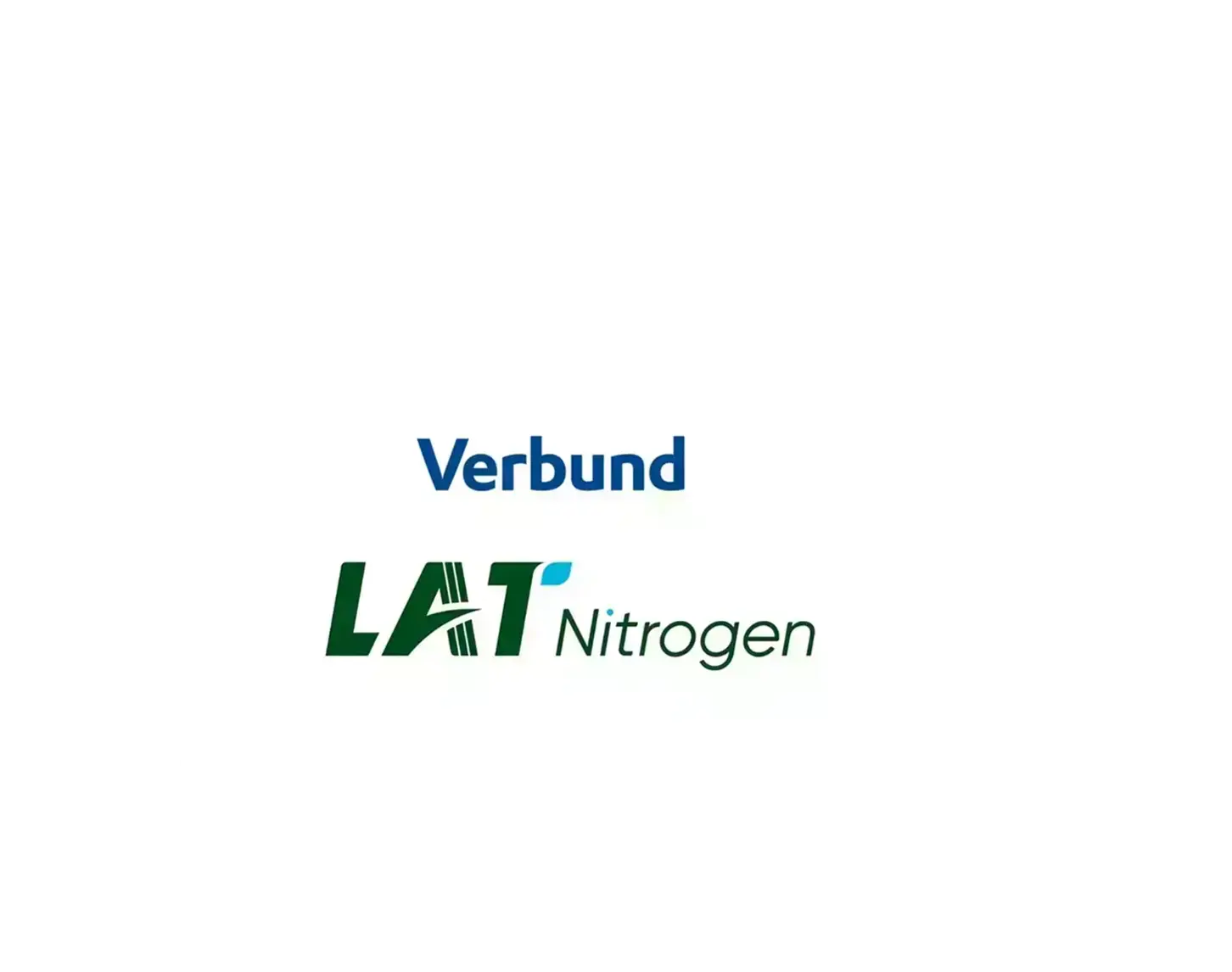 The Logos of both project partners VERBUND and LAT Nitrogen are shown